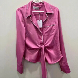 L’Academie Pajama Style Lounge Blouse size M